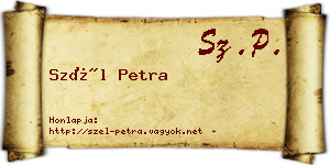 Szél Petra névjegykártya